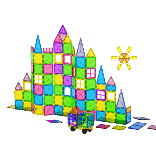 Marlook 100pcs Kids Magnetic Tiles Blocks Building Educational Toys Children Gift