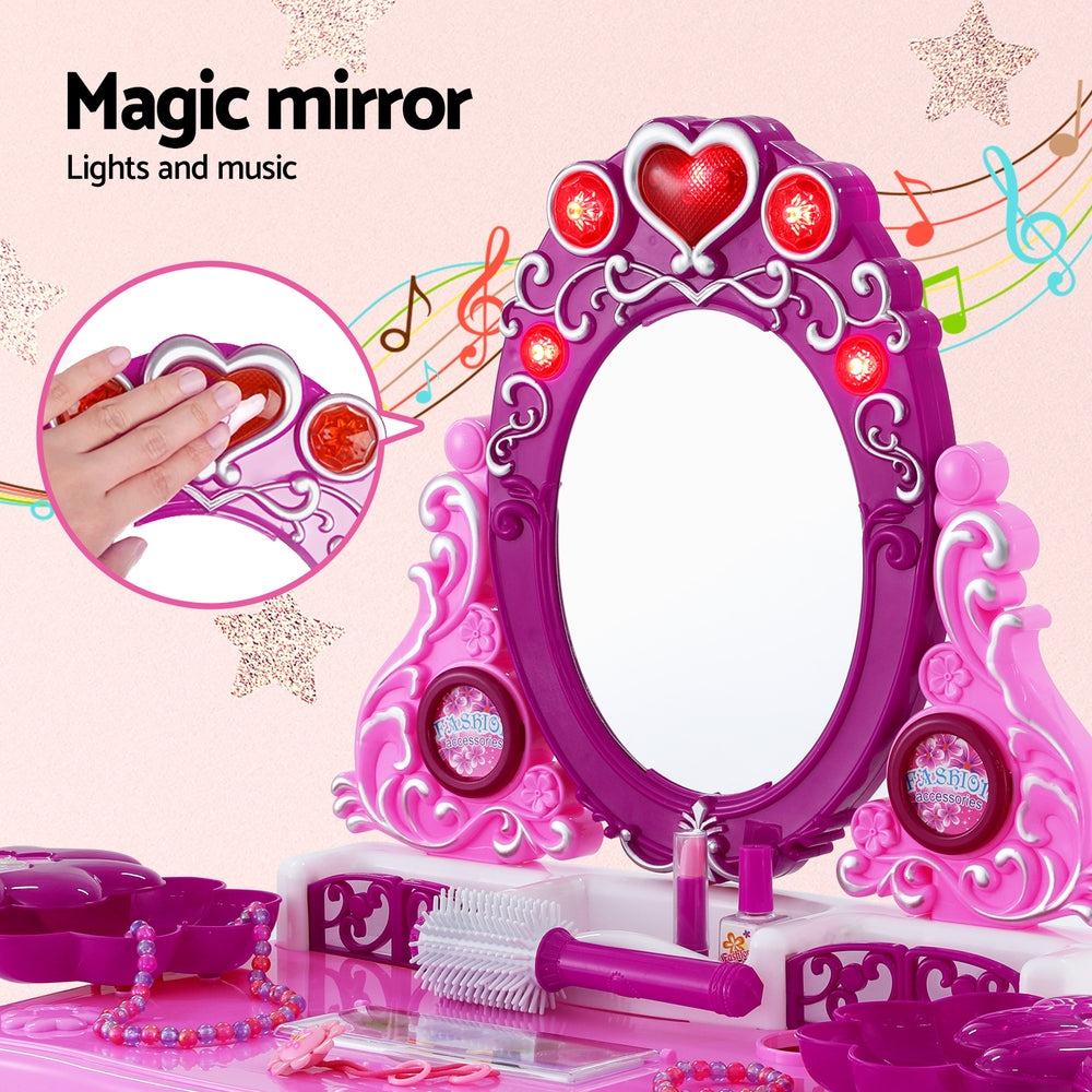 Marlook Kids Pretend Makeup Play Set Dressing Table Chair Girls Toys Children