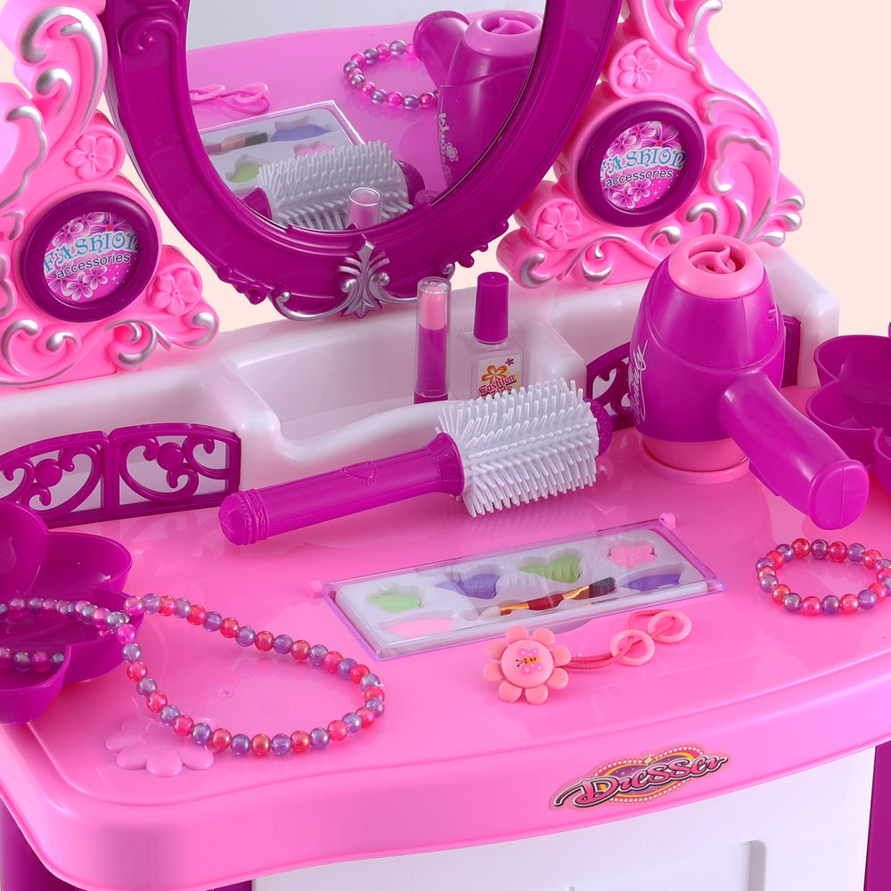 Marlook Kids Pretend Makeup Play Set Dressing Table Chair Girls Toys Children