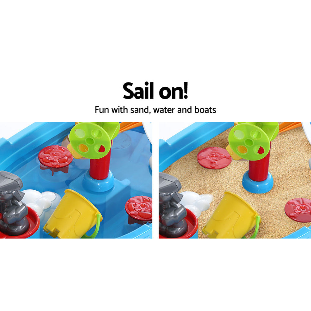 Marlook Kids Sandpit Pretend Play Set Outdoor Toys Water Table Activity Play Set