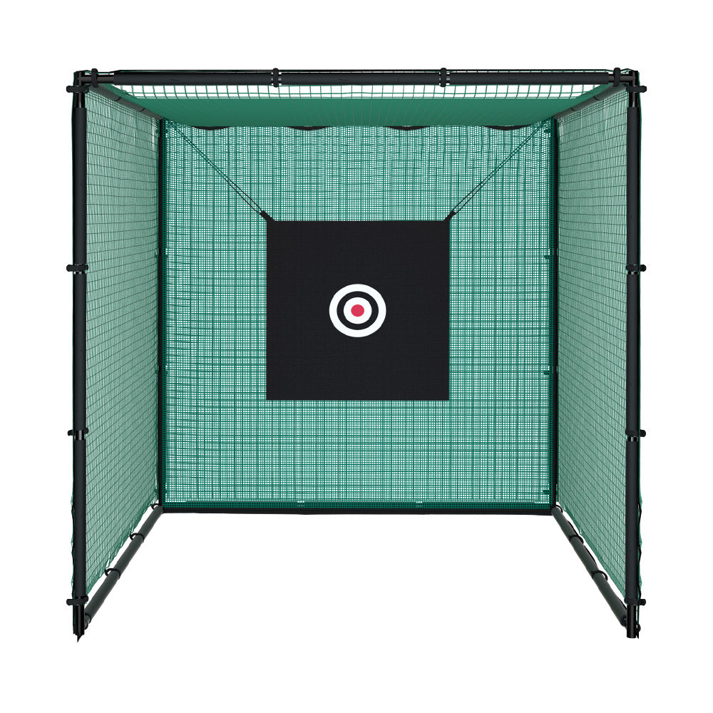 Marlook 3m Golf Practice Net Hitting Cage with Steel Frame Baseball Training