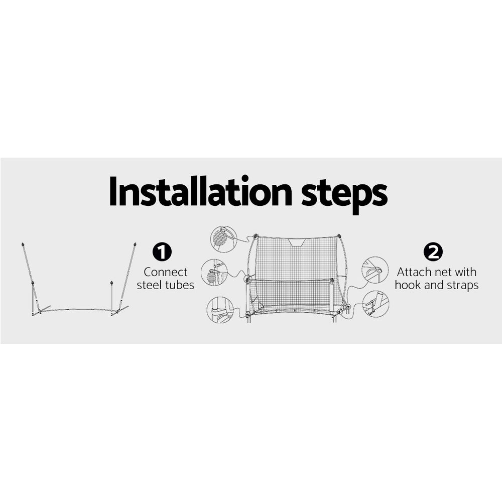 Marlook 1.8m Football Soccer Net Portable Goal Net Rebounder Sports Training