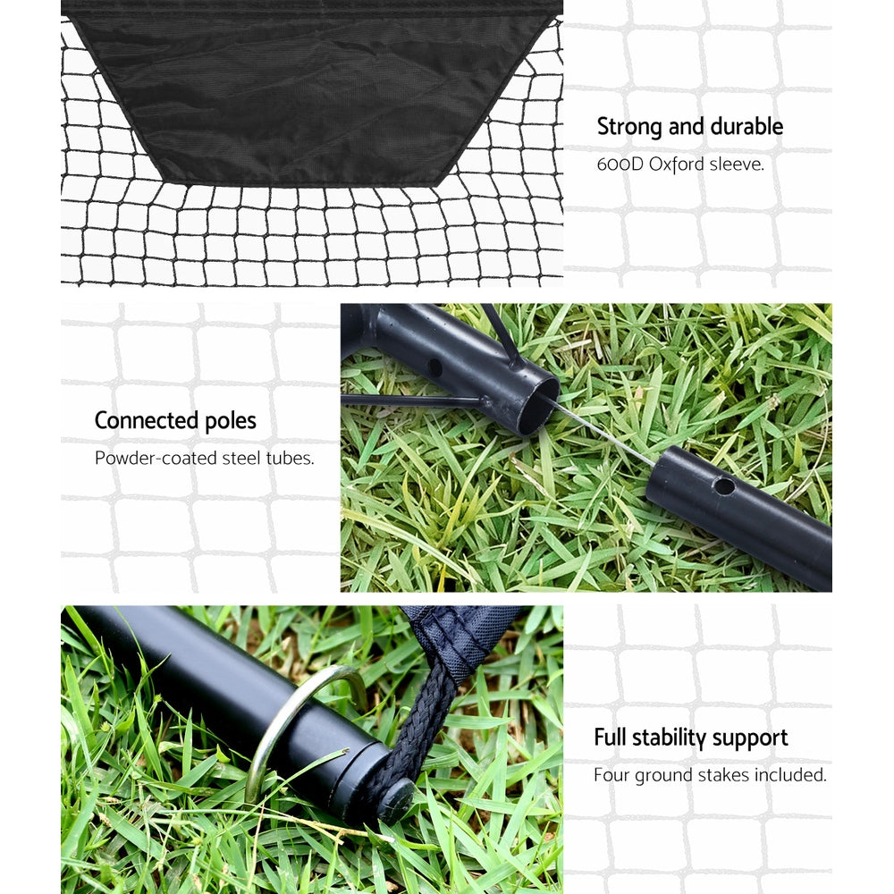 Marlook 2.1m Football Soccer Net Portable Goal Net Rebounder Sports Training
