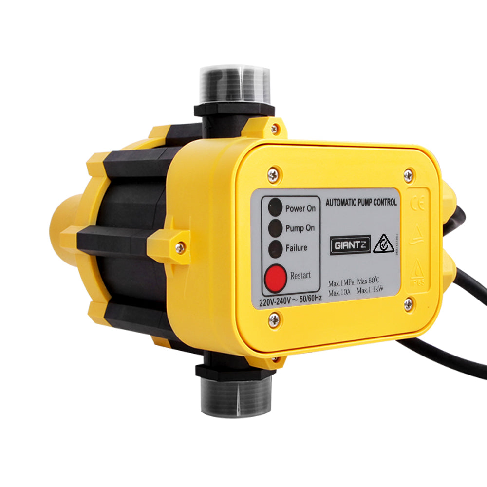 Marlook Garden Water Jet Pump High Pressure 800W Tank Rain Farm Irrigation Yellow