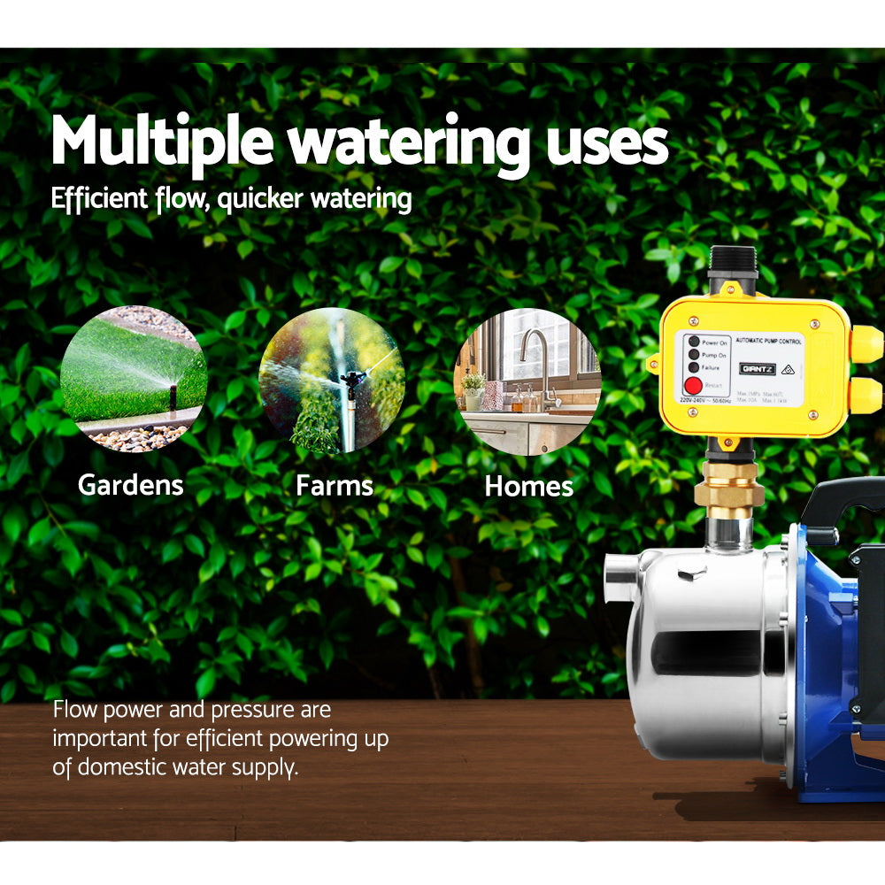 Marlook Garden Water Pump Jet High Pressure Controller Stage Irrigation 4600L/H