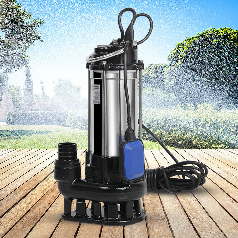 Marlook 2000W Submersible Dirty Water Pump Bore Tank Well Steel Automatic