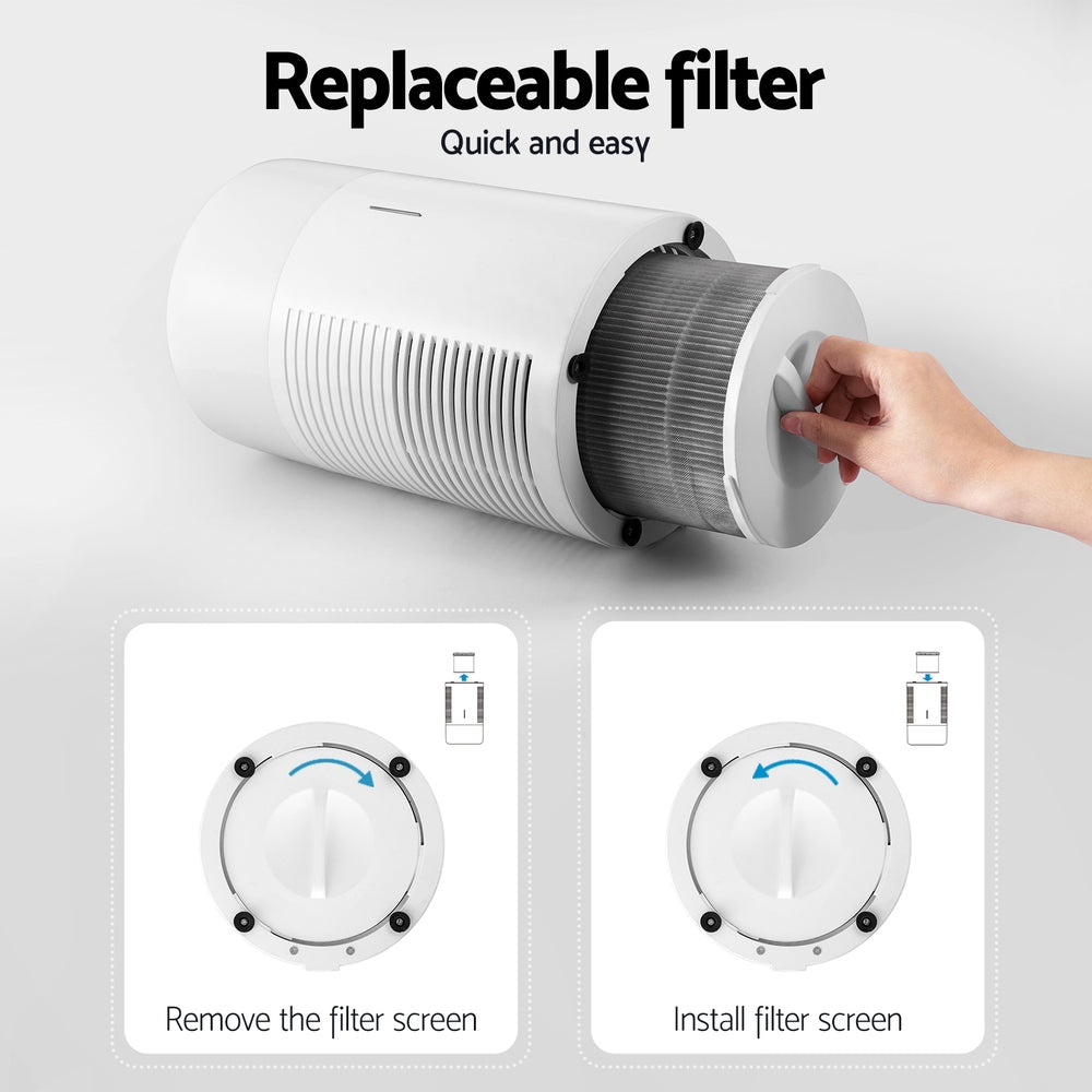 Marlook Air Purifier HEPA Filter Home Purifiers Dust Sensor PM2.5 Remover