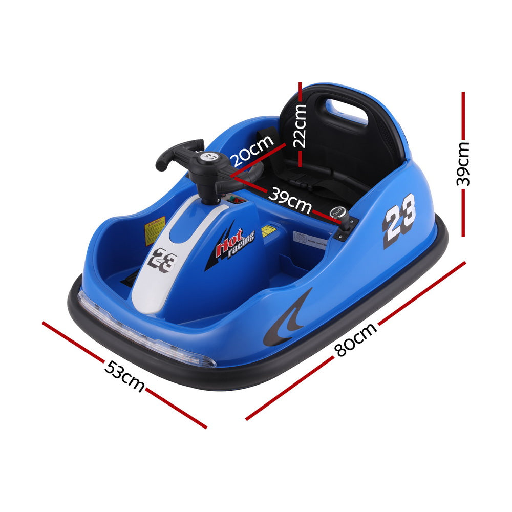 Marlook Kids Ride On Car Bumper Kart 6V Electric Toys Cars Remote Control Blue