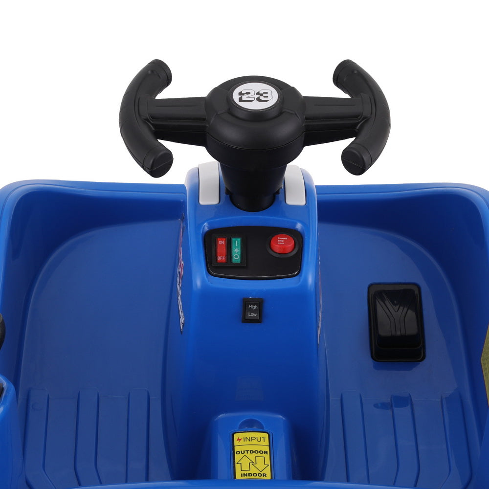 Marlook Kids Ride On Car Bumper Kart 6V Electric Toys Cars Remote Control Blue