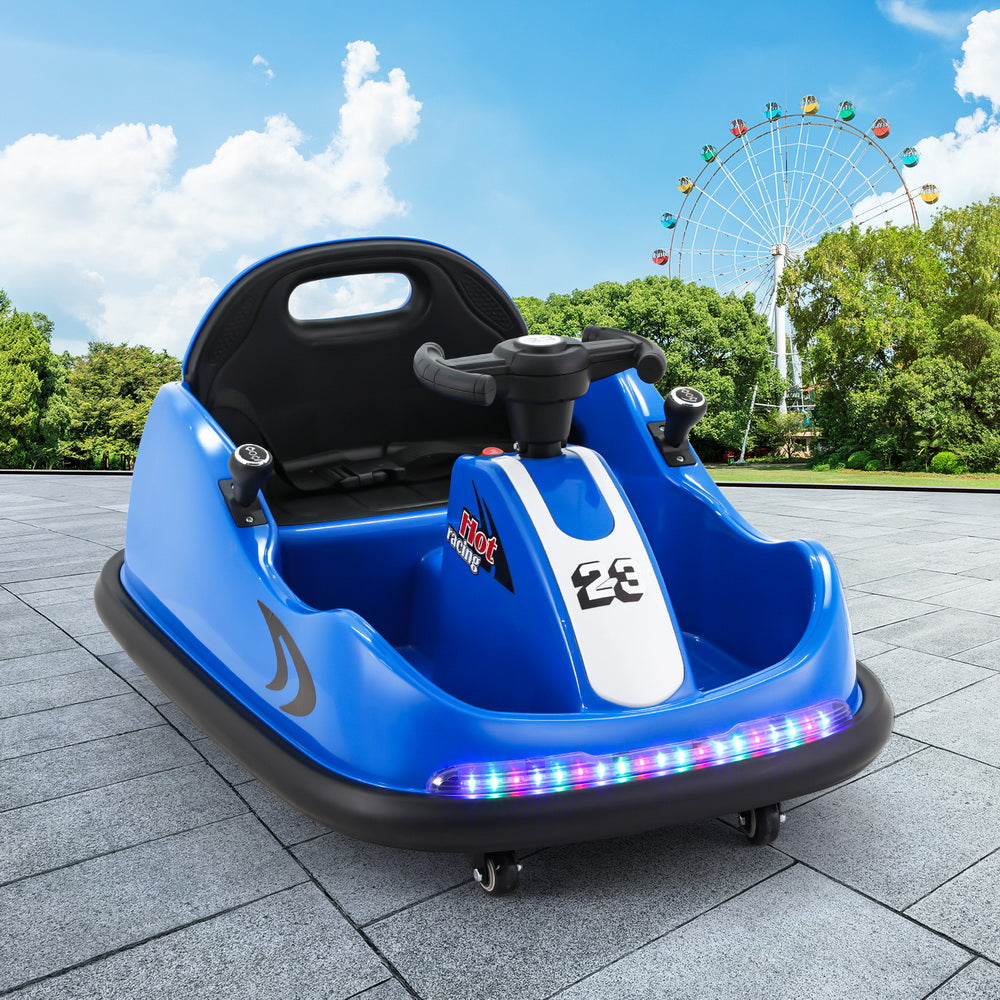 Marlook Kids Ride On Car Bumper Kart 6V Electric Toys Cars Remote Control Blue