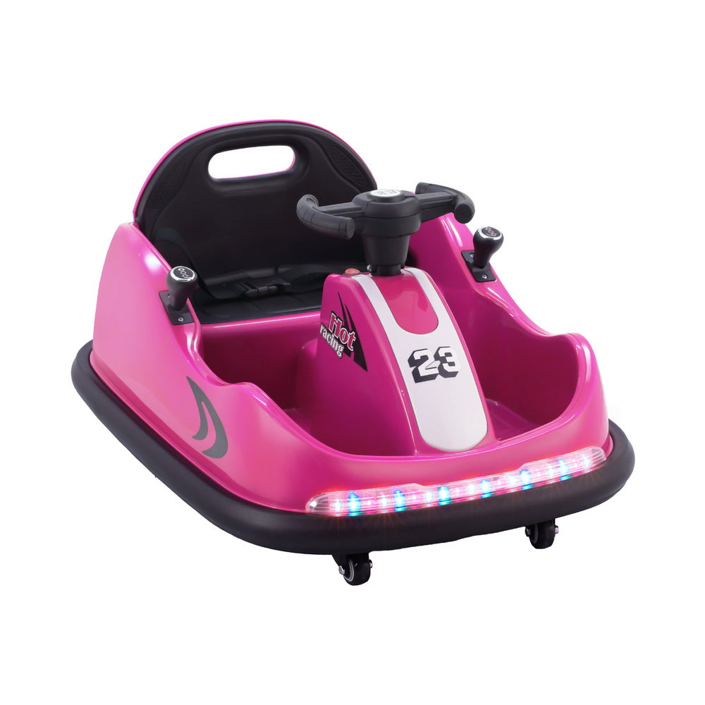 Marlook Kids Ride On Car Bumper Kart 6V Electric Toys Cars Remote Control Pink