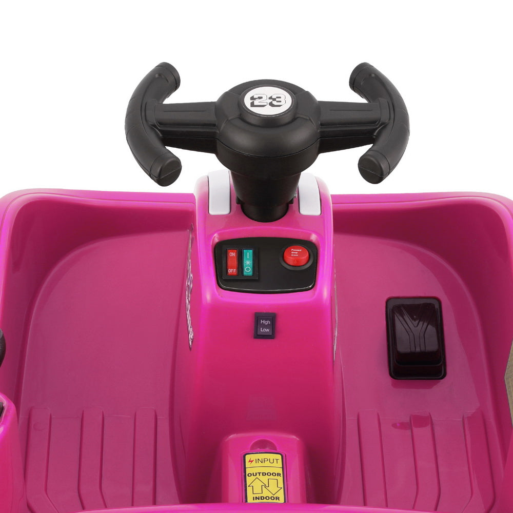Marlook Kids Ride On Car Bumper Kart 6V Electric Toys Cars Remote Control Pink