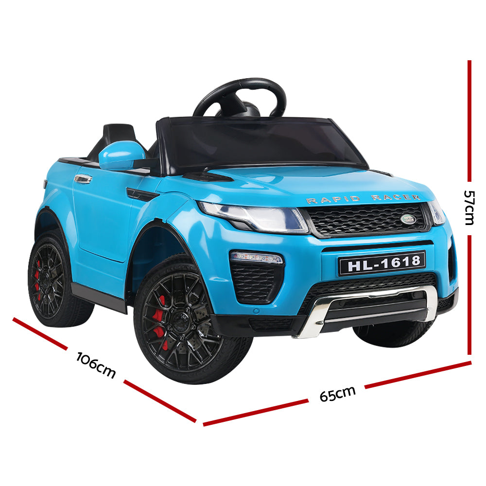 Marlook Kids Electric Ride On Car SUV Range Rover-inspired Toy Cars Remote 12V Blue