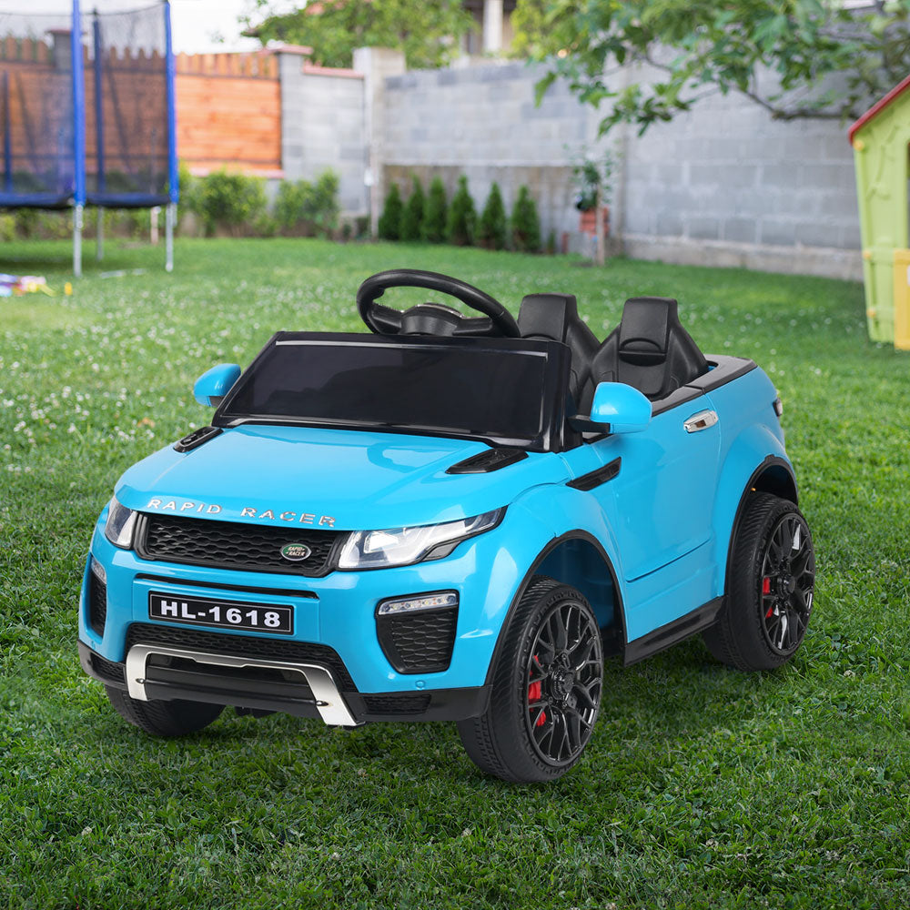 Marlook Kids Electric Ride On Car SUV Range Rover-inspired Toy Cars Remote 12V Blue