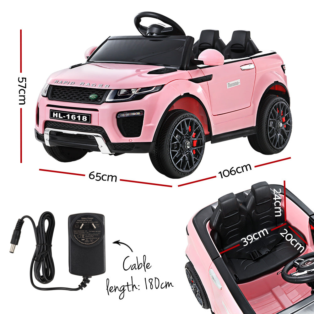 Marlook Kids Electric Ride On Car Range Rover-inspired Toy Cars Remote 12V Pink