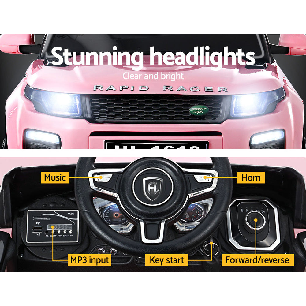 Marlook Kids Electric Ride On Car Range Rover-inspired Toy Cars Remote 12V Pink
