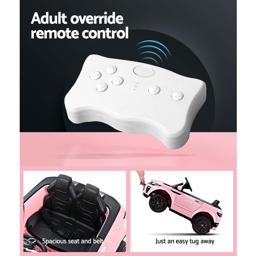 Marlook Kids Electric Ride On Car Range Rover-inspired Toy Cars Remote 12V Pink