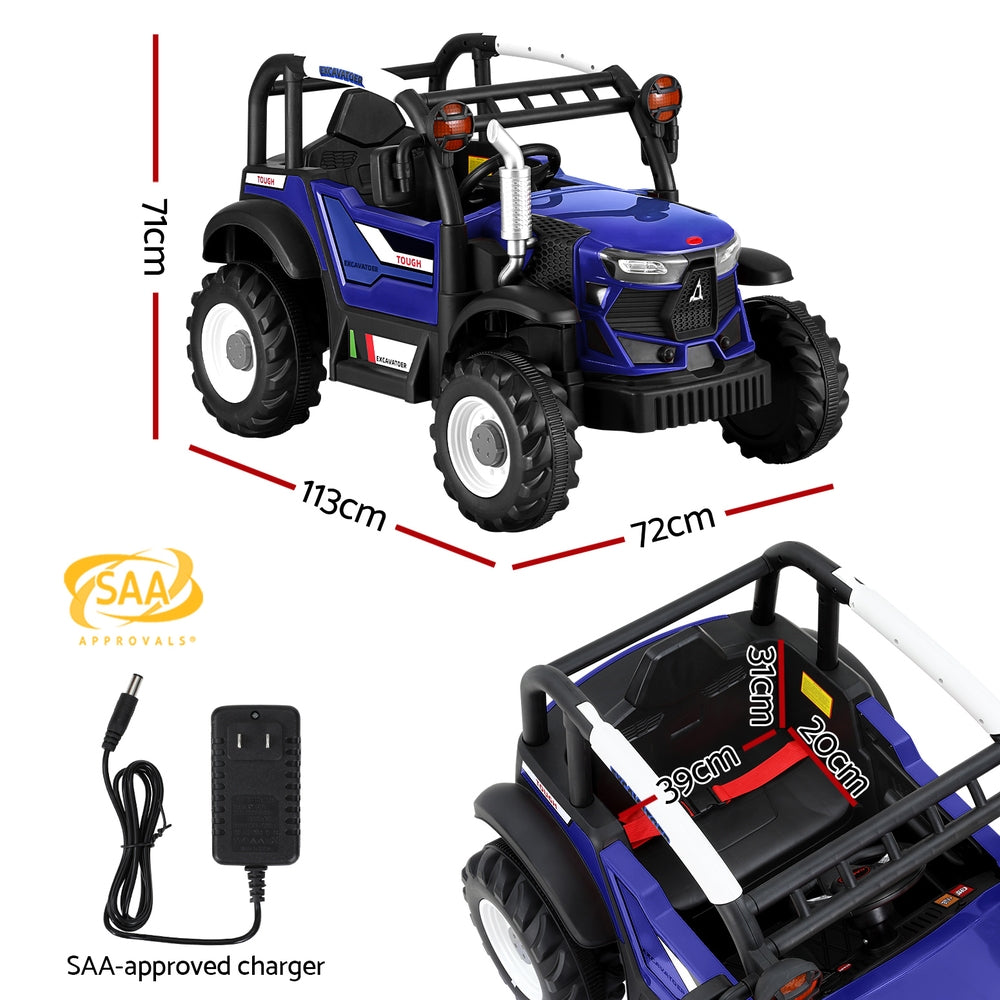 Marlook Kids Electric Ride On Car Off Road Jeep Remote 12V Blue