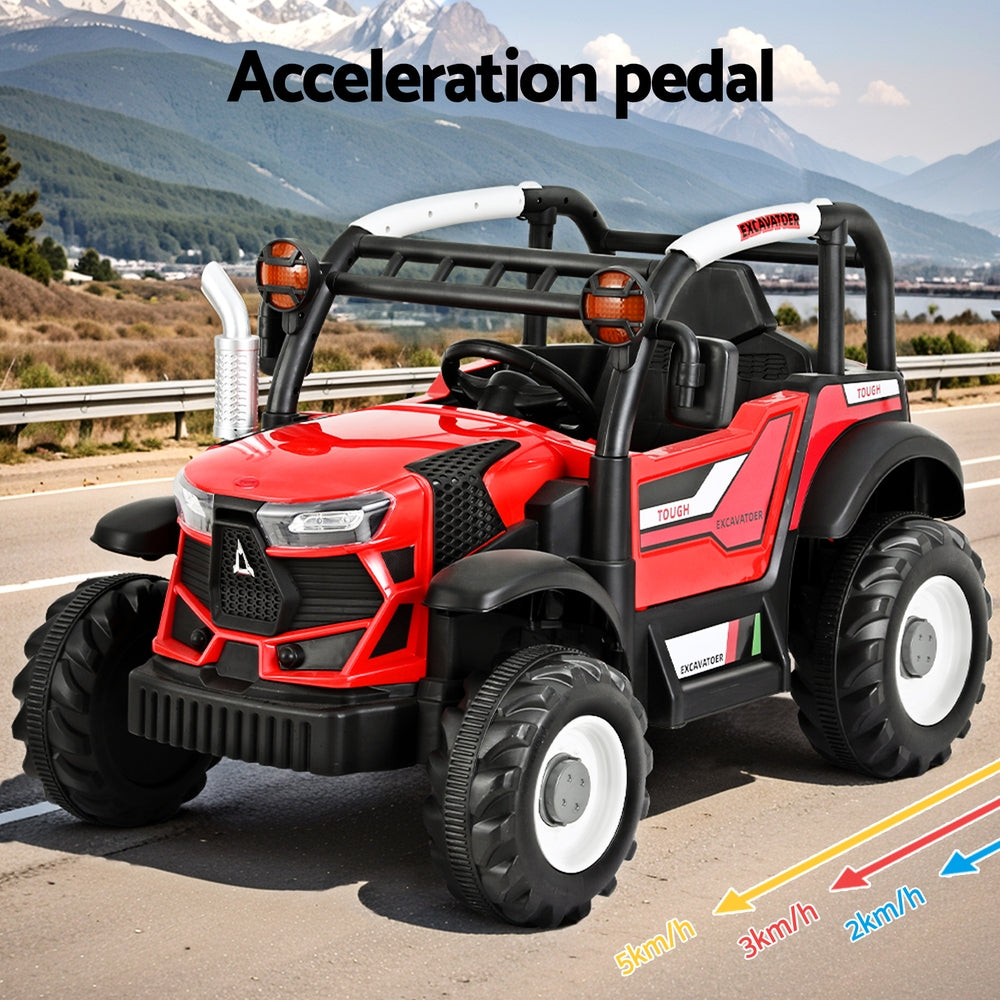 Marlook Kids Electric Ride On Car Off Road Jeep Remote 12V Red