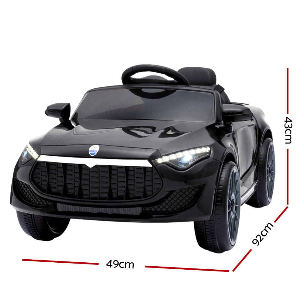Marlook Kids Electric Ride On Car Toys Cars Horn Music Remote Control 12V Black