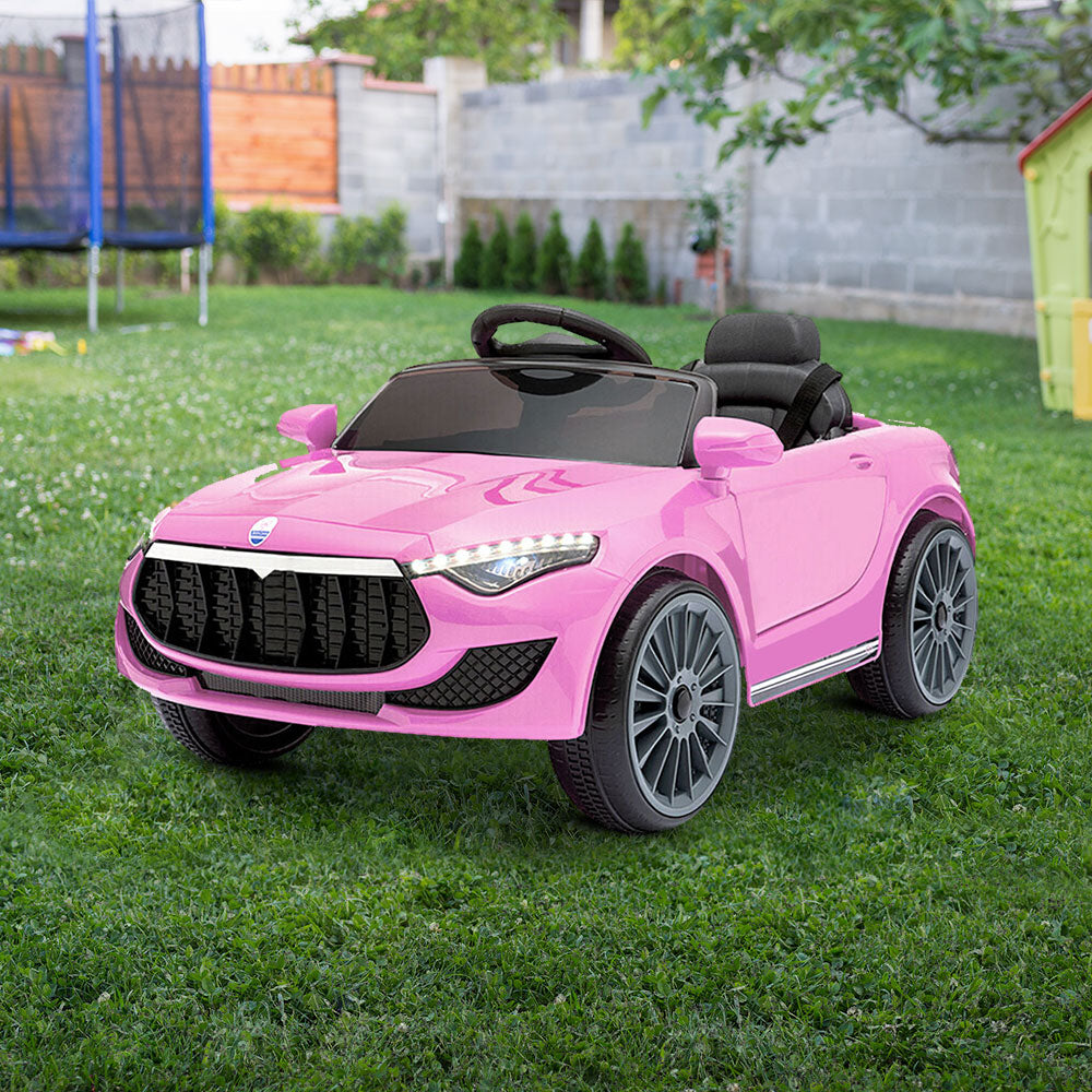 Marlook Kids Electric Ride On Car Toys Cars Headlight Music Remote Control 12V Pink