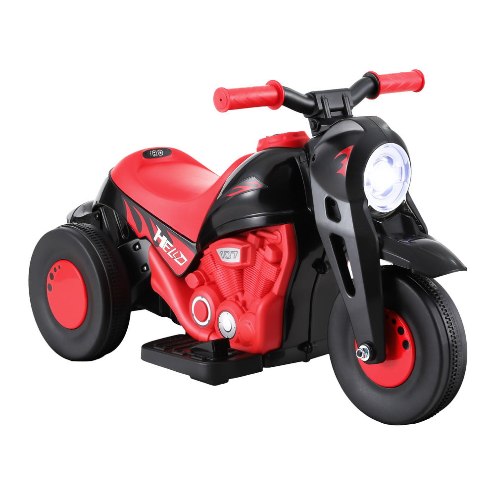 Marlook Kids Ride On Car Motorcycle Motorbike with Bubble Maker Electric Toy 6V Red