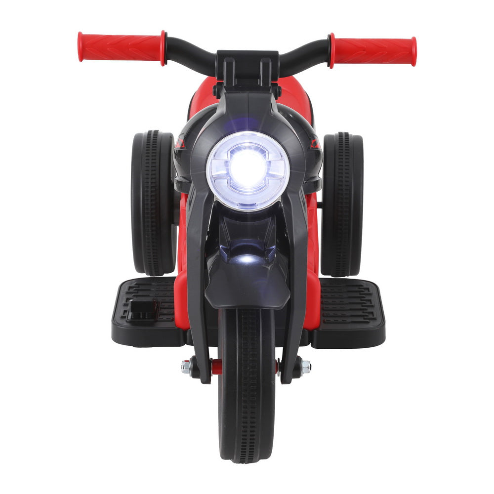 Marlook Kids Ride On Car Motorcycle Motorbike with Bubble Maker Electric Toy 6V Red