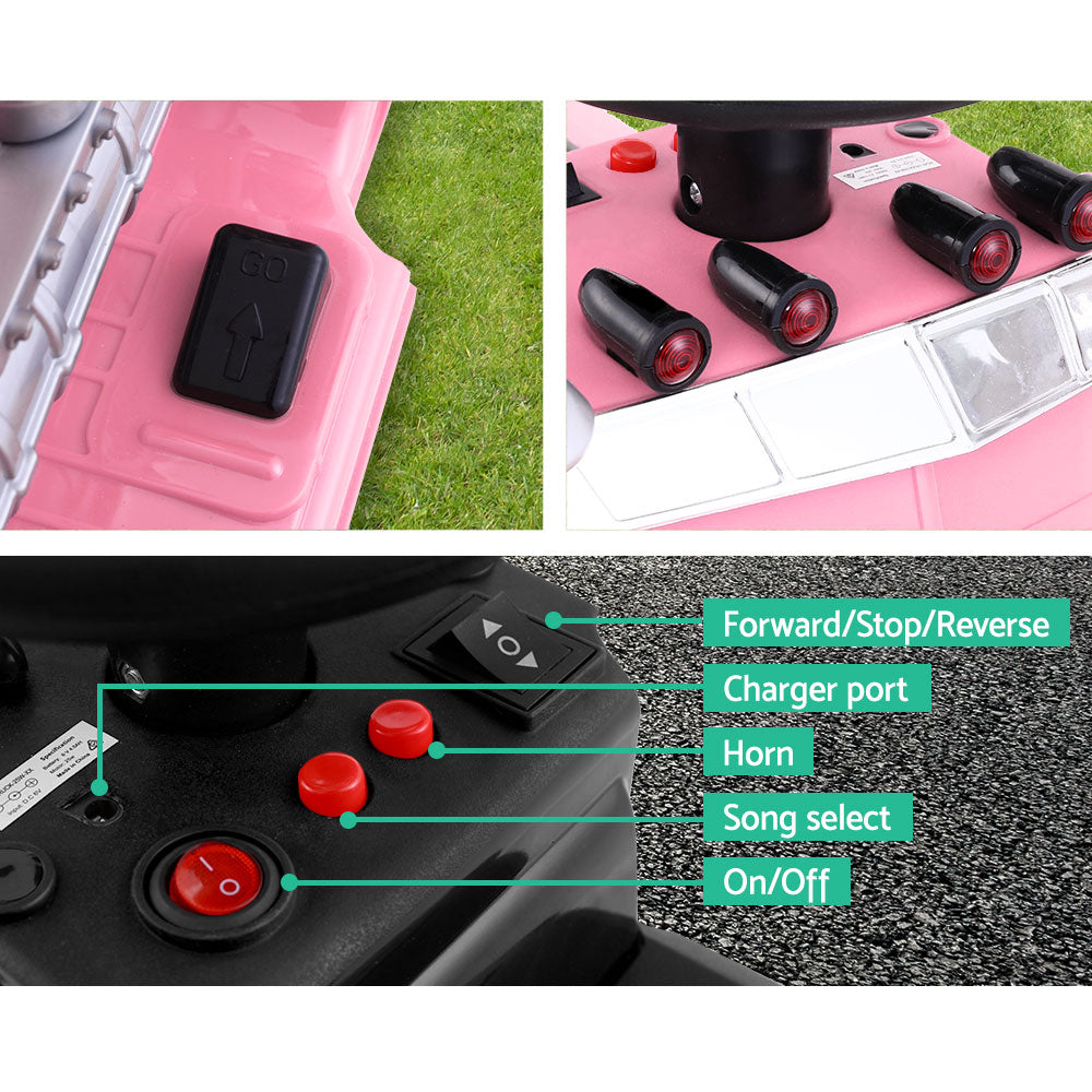Marlook Kids Electric Ride On Car Truck Motorcycle Motorbike Toy Cars 6V Pink