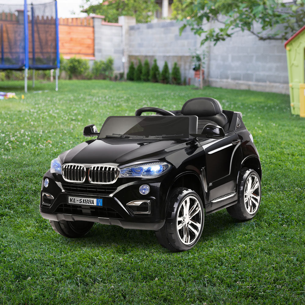 Marlook Kids Electric Ride On Car SUV BMW-Inspired X5 Toy Cars Remote 6V Black