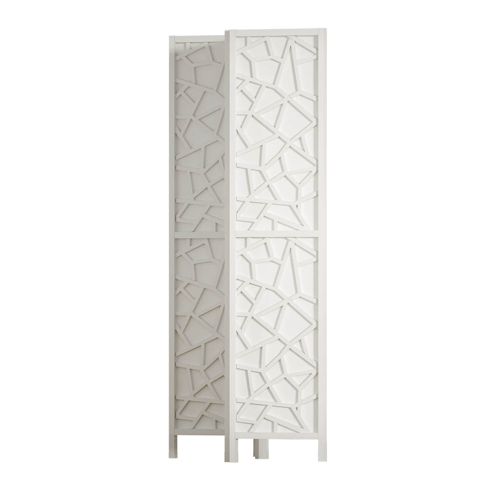 Marlook 3 Panel Room Divider Screen 122x170cm Clover White