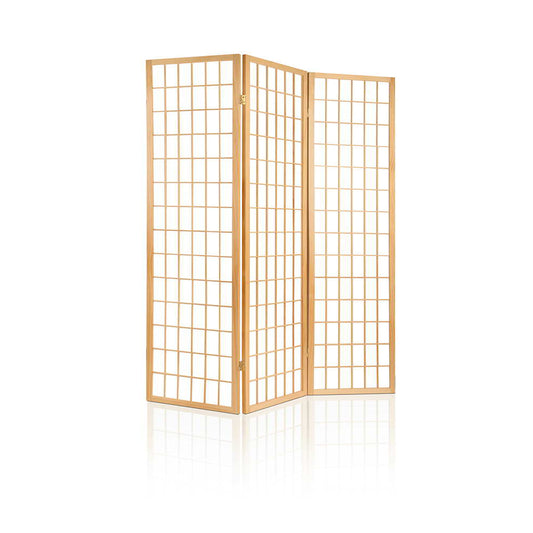 Marlook 3 Panel Room Divider Screen 131x179cm Natural
