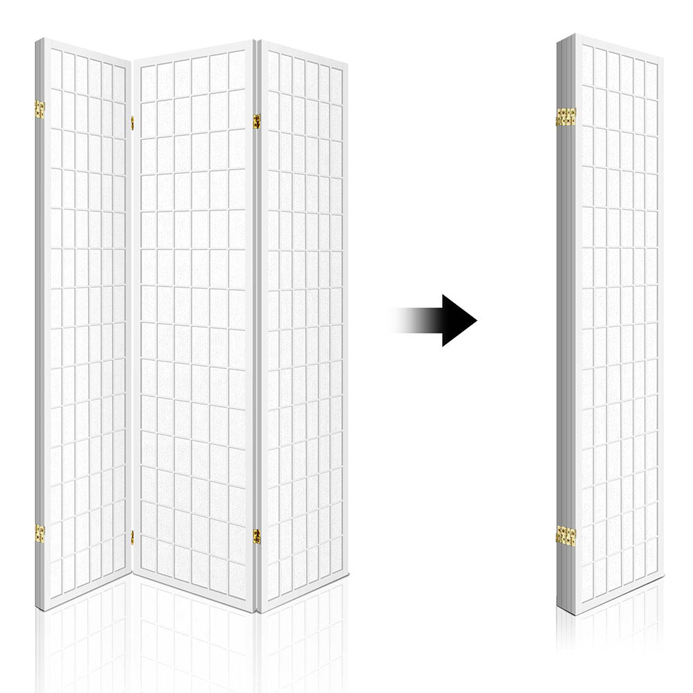 Marlook 4 Panel Room Divider Screen 174x179cm White