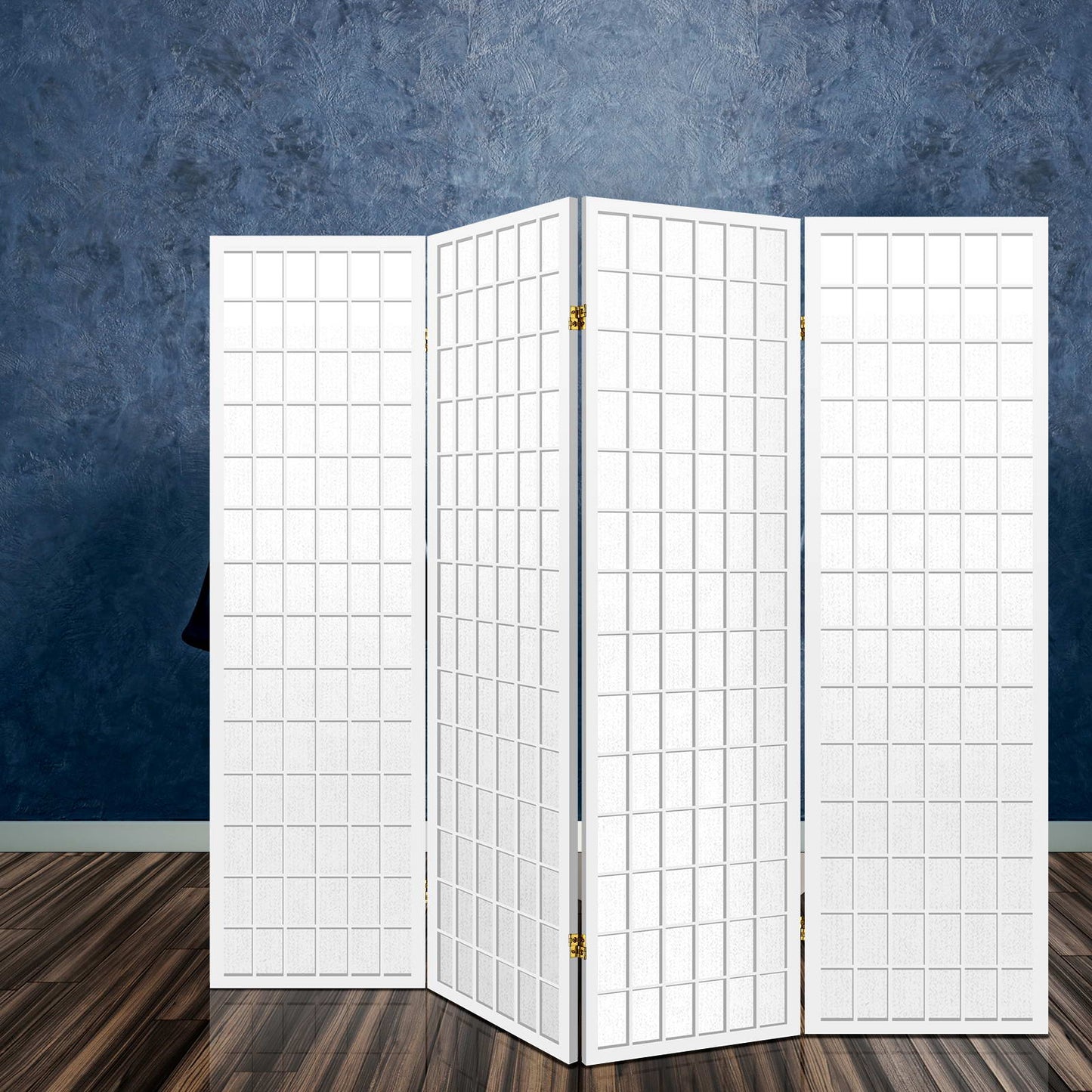 Marlook 4 Panel Room Divider Screen 174x179cm White