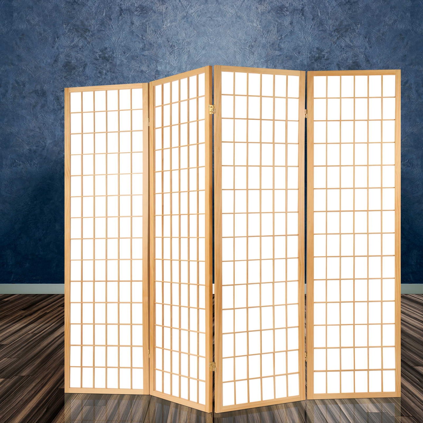 Marlook 6 Panel Room Divider Screen 261x179cm Natural