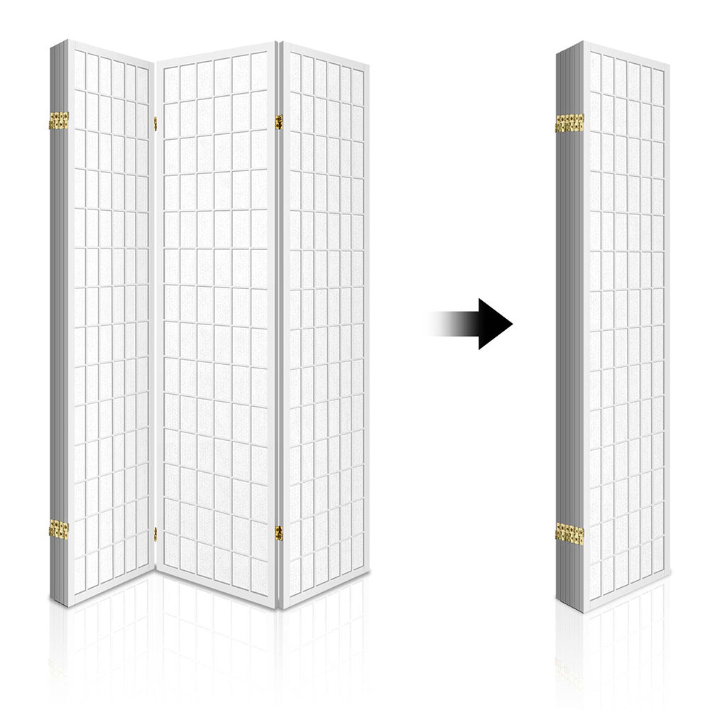 Marlook 6 Panel Room Divider Screen 261x179cm White