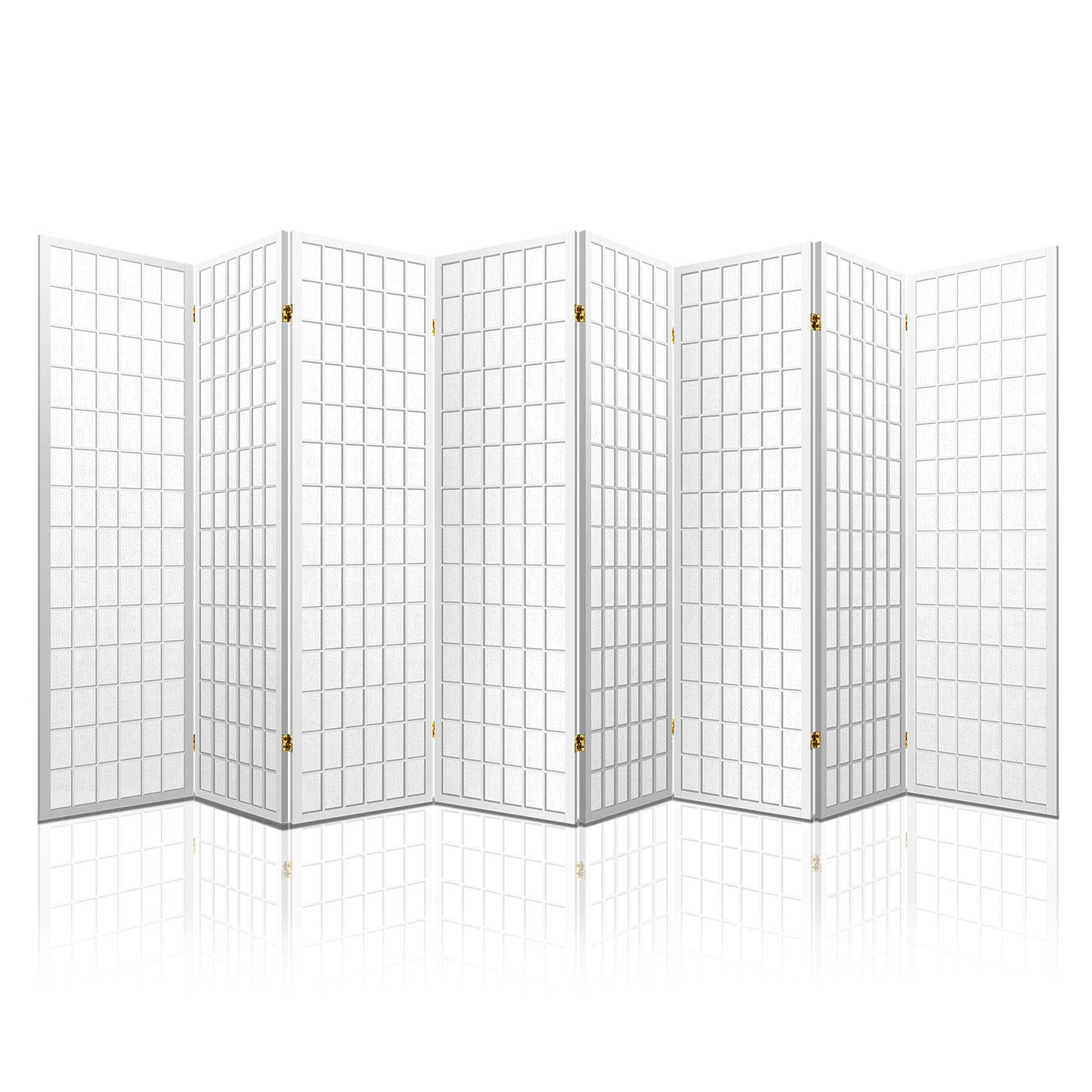Marlook 8 Panel Room Divider Screen 348x179cm White