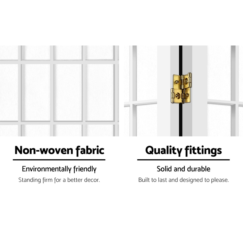 Marlook 8 Panel Room Divider Screen 348x179cm White