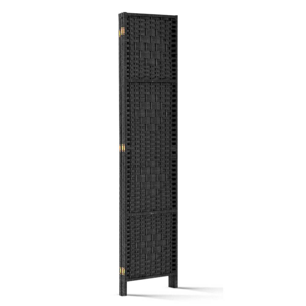 Marlook 3 Panel Room Divider Screen 123x170cm Woven Black