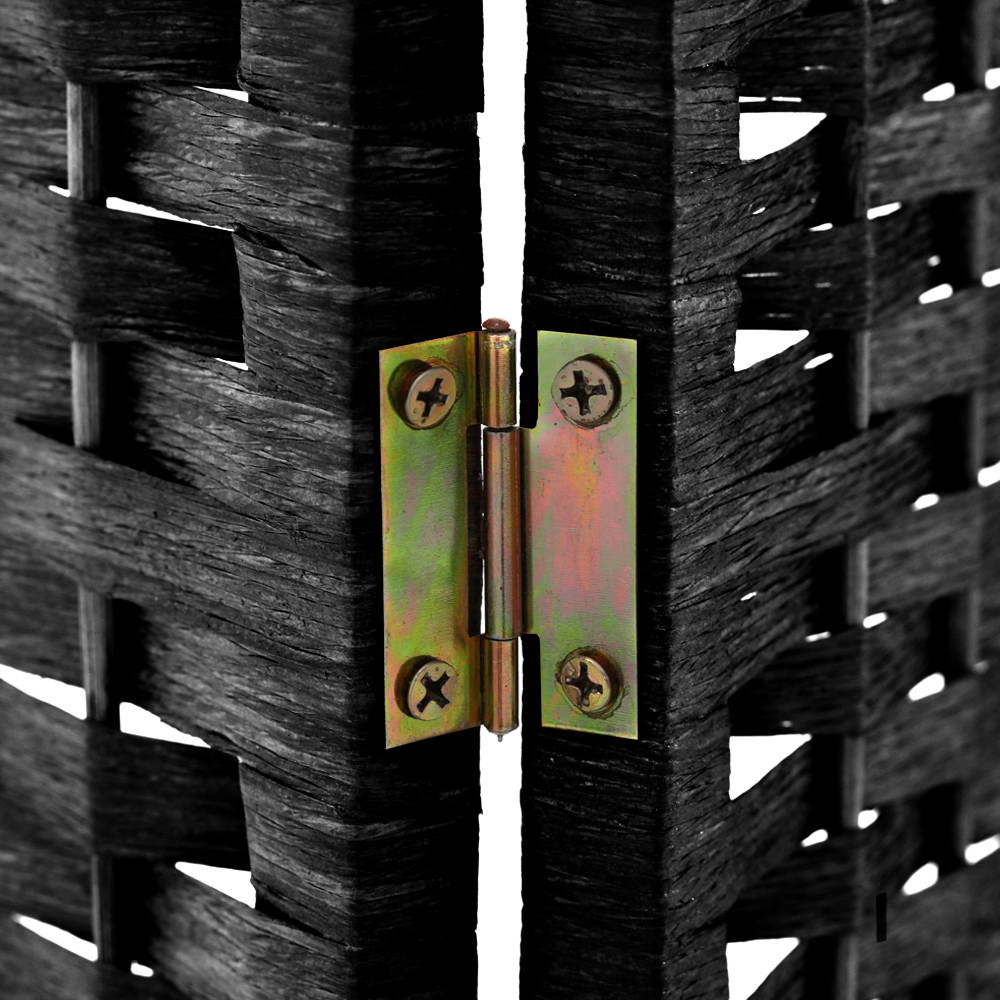 Marlook 6 Panel Room Divider Screen 245x170cm Woven Black