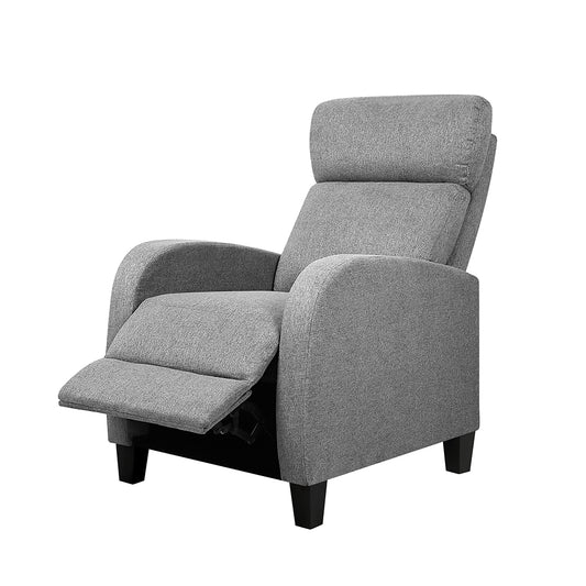 Marlook Fabric Reclining Armchair - Grey
