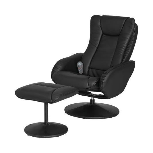 Marlook Recliner Chair Electric Heated Massage Chairs Faux Leather Cobble