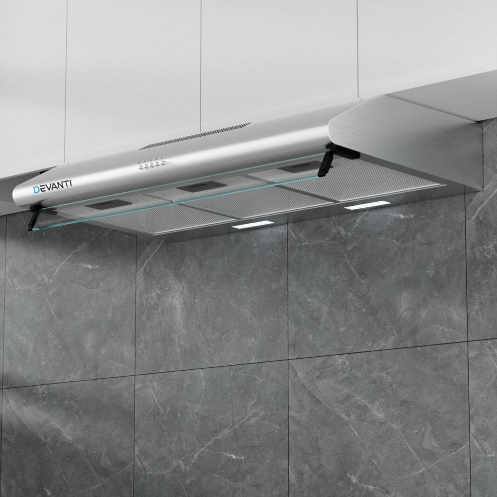 Marlook 900mm Range Hood 90cm Rangehood Stainless Steel