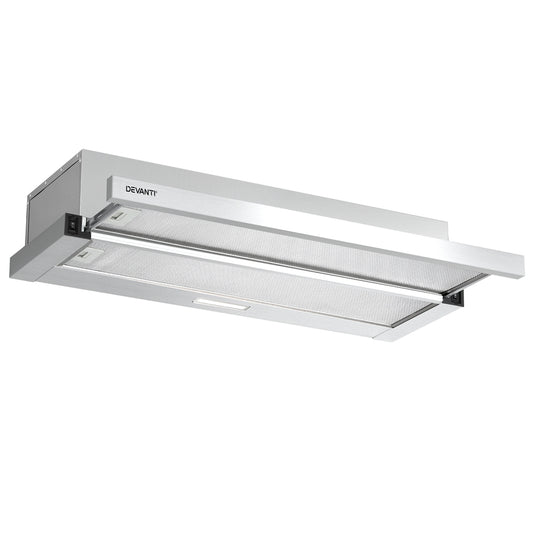 Marlook 900mm Range Hood 90cm Slide out Rangehood Stainless Steel