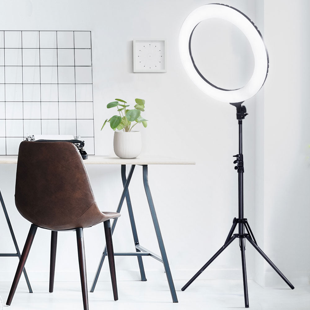 Marlook Ring Light 19" Tripod Stand Black