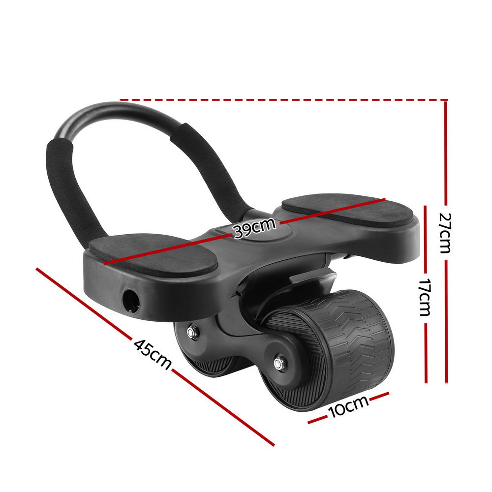 Marlook Ab Roller Automatic Rebound Abdominal Exercise Wheel Home Gym Workout