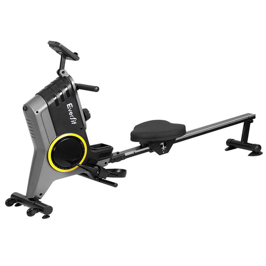 Marlook Rowing Machine 12 Levels Magnetic Rower Fitness Gym Cardio Workout