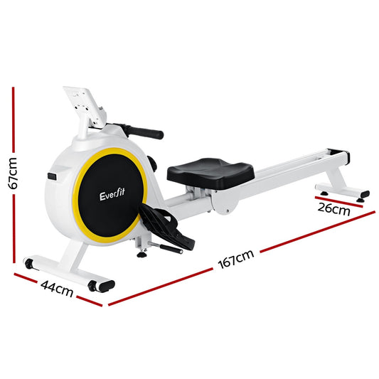Marlook Rowing Machine 16 Levels Magnetic Rower Home Gym Cardio Workout