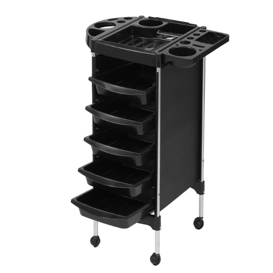 Marlook Salon Trolley Cart Spa Beauty Rolling Tray Hairdressing Storage 6 Tiers