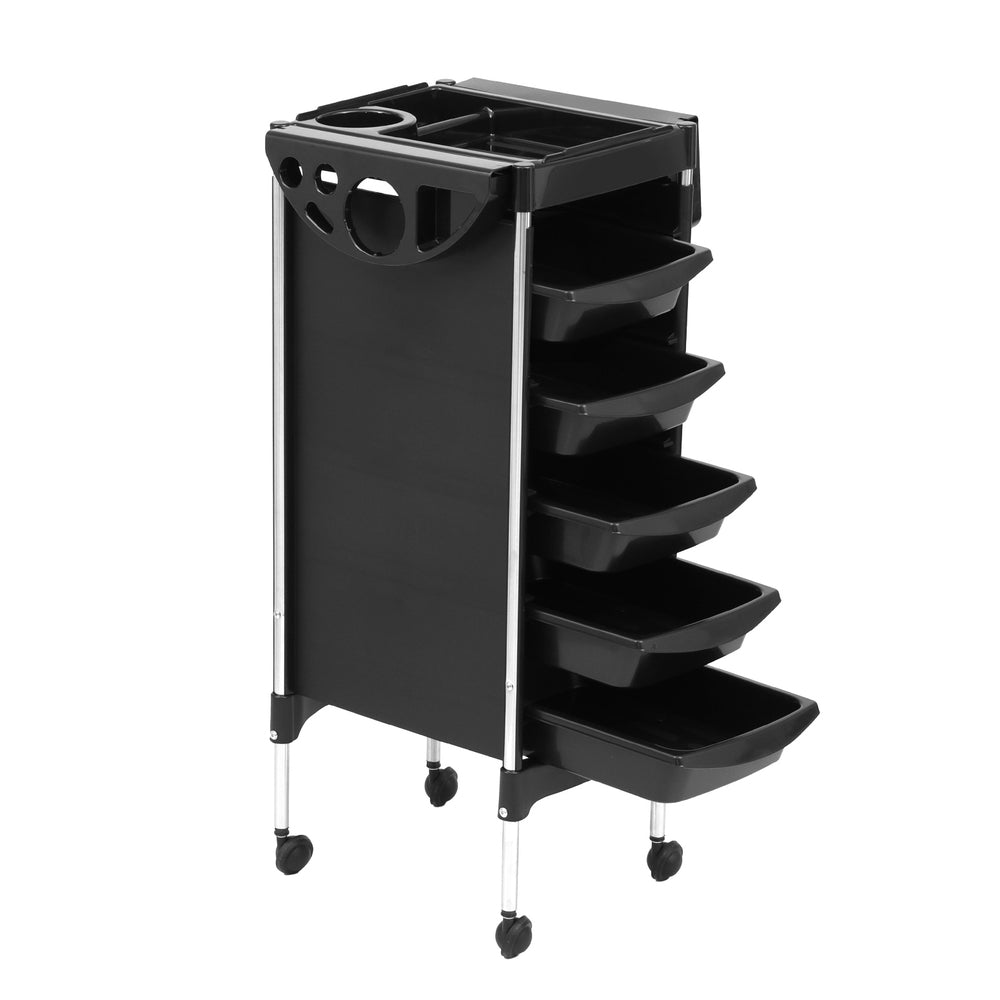 Marlook Salon Trolley Cart Spa Beauty Rolling Tray Hairdressing Storage 6 Tiers