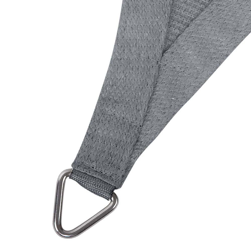 Marlook Shade Sail 3x3m Square 280GSM 98% Grey Shade Cloth
